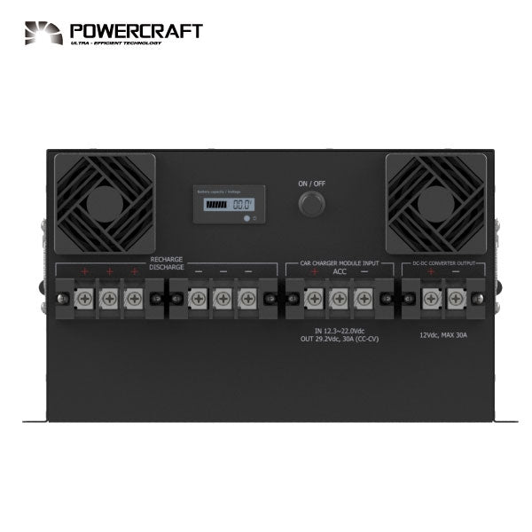 파워크래프트 주문제작 배터리팩 DC25.6V 300Ah 전면 패널