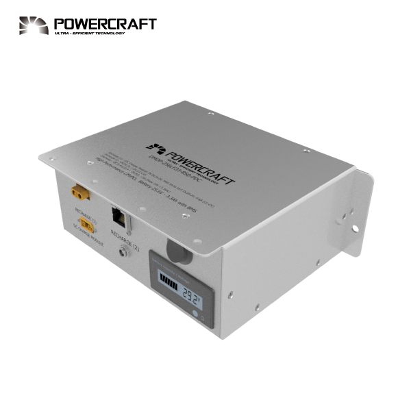 주문제작 배터리팩 25.6V 3.3Ah · 50A BMS · 충전모듈 내장 · 24V DC-DC 모듈